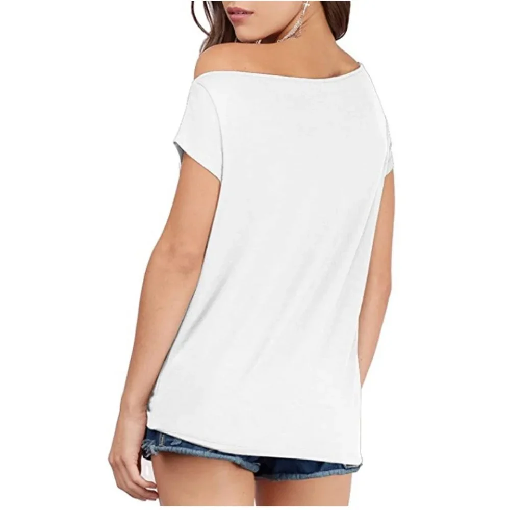 Off-Shoulder White Top - Picture 4 of 4